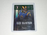 2013 PANINI PRESTIGE FOOTBALL #158 - SAM BRADFORD EXTRA POINTS GREEN HOLOFOIL SSP #'D 02/25 RAMS