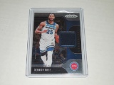 2019-20 PANINI PRIZM BASKETBALL - DERRICK ROSE GAME WORN JERSEY CARD