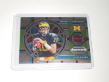 2019 PANINI PRIZM DRAFT - TOM BRADY UNIVERSITY OF MICHIGAN CHROME CARD STAINED GLASS BACKGROUND