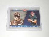 2003 FLEER TRADITION - DOUG FLUTIE / DREW BLEDSOE BUFFALO BILLS CLASSIC COMBOS BLUE #D 0644/1500