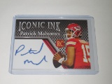 2017 ACEO ICONIC INK - PATRICK MAHOMES FACSMILE AUTOGRAPH EDITON ROOKIE CARD KANSAS CITY CHIEFS