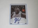 2019-20 ACEO ICONIC INK - ZION WILLIAMSON DUKE FACSMILE AUTOGRAPH ROOKIE CARD