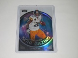 2018 PANINI PLAYOFF FOOTBALL - LE'VEON BELL STEELERS STAR GAZING RAINBOW HOLOFOIL INSERT CARD