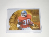 1996 COLLECTORS EDGE FOOTBALL - TERRELL DAVIS NEW REGIME DIE CUT INSERT CARD #'D 10395/12000