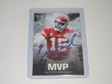 2018 ACEO ICONIC INK MVP - PATRICK MAHOMES II FACSMILE SIGNATURE CARD