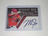 2019 ACEO ICONIC INK AUTOGRAPH EDITION MIKE TROUT FACSMILE AUTOGRAPH CARD LOS ANGELES ANGELS