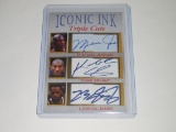 2020 ACEO ICONIC INK TRIPLE - MICHAEL JORDAN LEBRON JAMES KOBE BRYANT FACSMILE AUTOGRAPH CARD