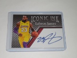 2020 ACEO ICONIC INK FACSMILE SIGNATURE EDITION LEBRON JAMES FACSMILE AUTOGRAPH CARD