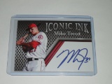 2020 ACEO ICONIC INK MIKE TROUT FACSMILE AUTOGRAPH EDITION MIKE TROUT FACSMILE SIGNATURE CARD