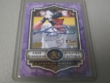 2009 UPPER DECK BASEBALL - A PIECE OF HISTORY - AARON CUNNINGHAM AUTOGRAPHED ROOKIE CARD OAKLAND A'S