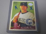 2008 UPPER DECK GOUDEY - GARRETT ATKINS GAME WORN JERSEY CARD COLORADO ROCKIES