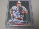 2018 TOPPS BASEBALL UPDATE SERIES - MIKE TROUT ALL STAR GAME CERTIFIED AUTHENTIC AUTOGRAPH W/ COA