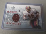 2002 UPPER DECK SP LEGENDARY CUTS - LADELL BETTS ROOKIE PLAYER WORN JERSEY CARD WASHINGTON REDSKINS