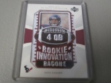 2003 UPPER DECK PATCH COLLECTION - DAVE RAGONE PATCH RELIC ROOKIE CARD HOUSTON TEXANS