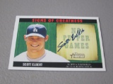 2005 BOWMAN HERITAGE - SCOTT ELBERT SIGNS OF GREATNESS AUTOGRAPHED ROOKIE CARD LOS ANGELES DODGERS