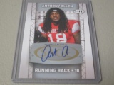 2011 SAGE HIT FOOTBALL - ANTHONY ALLEN AUTOGRAPHED ROOKIE CARD