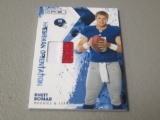 2009 LEAF ROOKIES STARS RHETT BROMAR EVENT WORN 2 COLOR PRIME PATCH ROOKIE CARD #'D 12/50 NY GIANTS