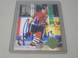 1993 CLASSIC 4 SPORT - ADAM DEADMARSH AUTOGRAPHED ROOKIE CARD