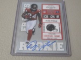 2010 PANINI PLAYOFF CONTENDERS - DOMINIQUE FRANKS AUTOGRAPHED ROOKIE CARD ATLANTA FALCONS HOLOFOIL