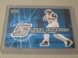 2002 UPPER DECK BASEBALL - MIKE SWEENEY STAR TRIBUTES GAME WORN JERSEY CARD