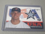 2000 UPPER DECK BLACK DIAMOND - JON RAUCH USA BASEBALL GAME WORN JERSEY CARD ROOKIE