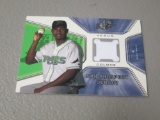 2001 UPPER DECK SPX BASEBALL JESUS COLOME GAME USED JERSEY ROOKIE CARD TAMPA BAY DEVIL RAYS