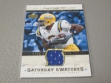 2005 UPPER DECK ROOKIE DEBUT FOOTBALL - TAB PERRY UCLA GAME USED JERSEY CARD