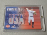 2003 UPPER DECK USA BASEBALL - KYLE SLEETH GAME WORN USA BASEBALL JERSEY CARD