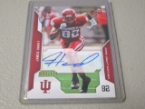 2008 UPPER DECK NFL DRAFT EDITION - JAMES HARDY AUTOGRAPHED ROOKIE CARD RED #'D 086/125 HOOISERS