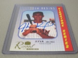 2001 ROYAL ROOKIES BASEBALL - JOSH REDING AUTOGRAPHED ROOKIE CARD #'D 2438/4950