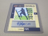 2011 UPPER DECK WORLD OF SPORTS - EDDIE POPE AUTOGRAPHED CARD