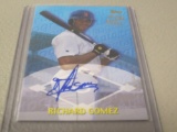 2000 TOPPS TRADED - RICHARD GOMEZ AUTHENTIC AUTOGRAPHED CARD DETROIT TIGERS