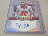 2015 PANINI PRIZM FOOTBALL DRAFT #247 - TYLER KROFT SILVER PRIZM AUTOGRAPHED ROOKIE CARD RUTGERS