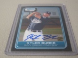 2006 BOWMAN CHROME BASEBALL #DP87 - KYLER BURKE AUTOGRAPHED ROOKIE CARD SAN DIEGO PADRES