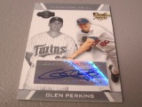 2007 TOPPS CO-SIGNERS BASEBALL - GLEN PERKINS AUTOGRAPHED ROOKIE CARD MINNESOTA TWINS