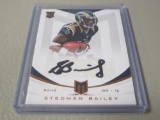 2013 PANINI MOMENTUM FOOTBALL #186 - STEDMAN BAILEY AUTOGRAPHED ROOKIE CARD #'D 262/350 RAMS