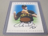 1996 LEAF SIGNATURE BASEBALL - CARLOS GARCIA BRONZE AUTOGRAPH CARD PITTSBURGH PIRATES