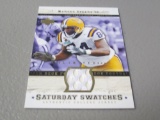 2005 UPPER DECK ROOKIE DEBUT - MARCUS SPEARS GAME WORN JERSEY CARD LSU TIGERS