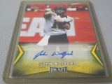 2018 LEAF DRAFT FOOTBALL GOLD - JOHN WOLFORD AUTOGRAPHED ROOKIE CARD STAR QB BV $$$ RARE