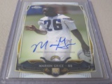 2014 TOPPS CHROME FOOTBALL - MARION GRICE AUTOGRAPHED CHROME ROOKIE CARD SD CHARGERS