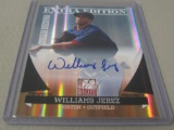 2011 PANINI DONRUSS ELITE BASEBALL - WILLIAMS JEREZ AUTOGRAPHED ROOKIE CARD PRIZM #'D 159/475