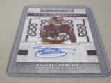 2017 PANINI FOOTBALL - SAMAJE PERINE AUTOGRAPHED ROOKIE CARD WASHINGTON REDSKINS HEIR TO THE THRONE