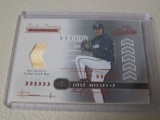 2001 PLAYOFF ABSOLUTE MEMORIBILIA - JOSE MIESES GAME USED BAT ROOKIE CARD #'D 143/700 BREWERS