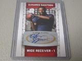 2011 SAGE HIT FOOTBALL - DEMARCO SAMPSON AUTOGRAPHED ROOKIE CARD