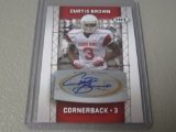 2011 SAGE HIT FOOTBALL - CURTIS BROWN AUTOGRAPHED ROOKIE CARD