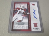 2013 PANINI CONTENDERS FOOTBALL - KEVIN MINTER AUTOGRAPHED ROOKIE CARD ARIZONA CARDINALS