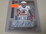 2015 PANINI CONTENDERS FOOTBALL - GEROD HOLLIMAN DRAFT TICKET HOLOFOIL AUTOGRAPHED ROOKIE CARD