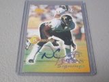 1996 CLASSIC VISIONS FOOTBALL - DUANE CLEMONS AUTOGRAPHED ROOKIE CARD CAL GOLDEN BEARS