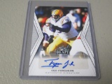 2014 LEAF DRAFT FOOTBALL - EGO FERGUSON AUTOGRAPHED ROOKIE CARD LSU TIGERS