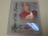2007 BOWMAN BASEBALL - RYAN DELAUGHTER AUTOGRAPHED HOLOFOIL ROOKIE CARD SIGNS OF THE FUTURE NATS